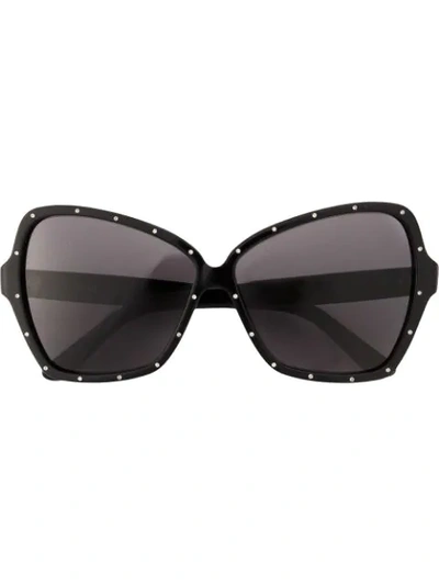 Celine Crystal-embellished Sunglasses In 黑色