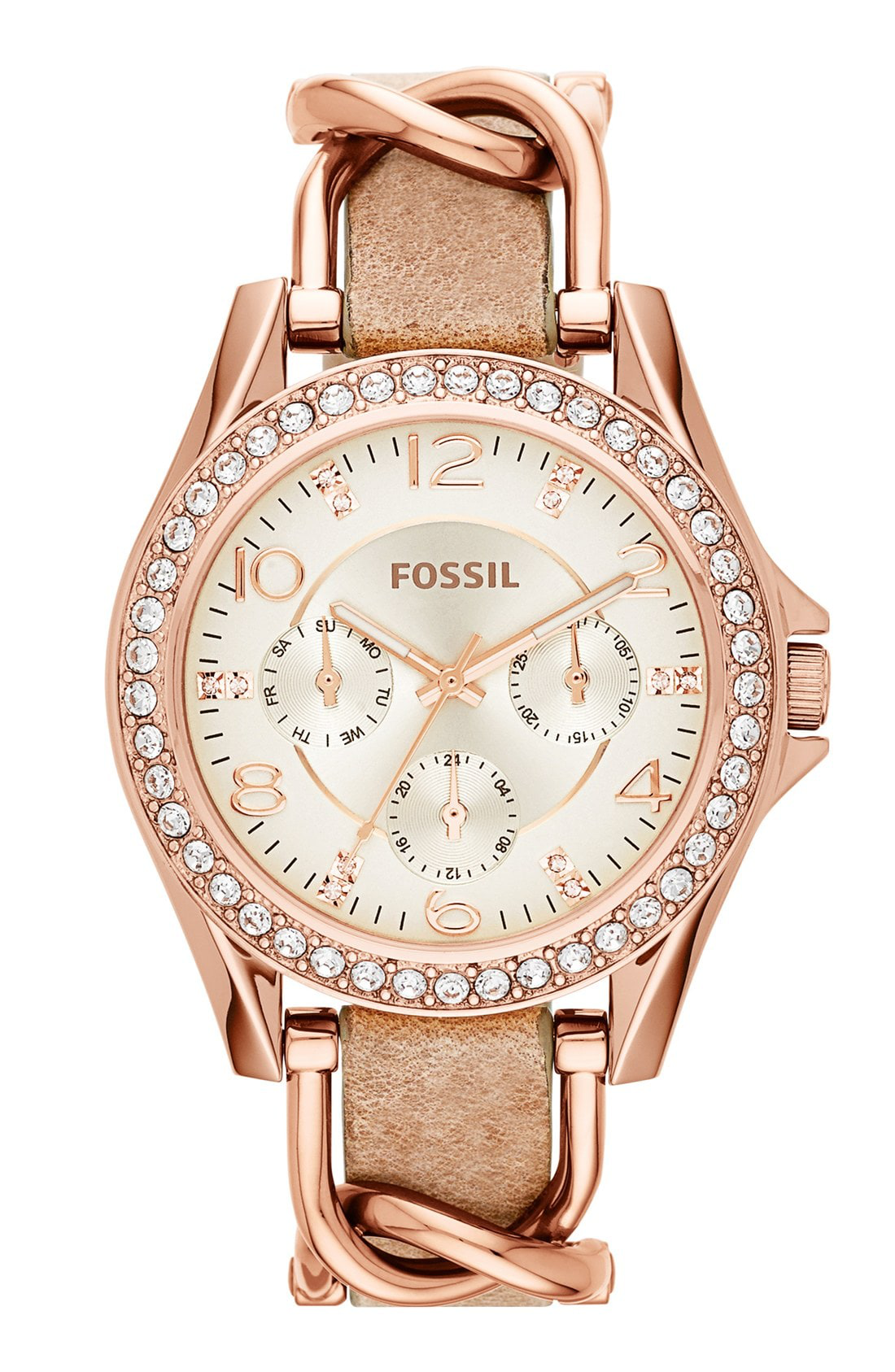 fossil rose gold strap