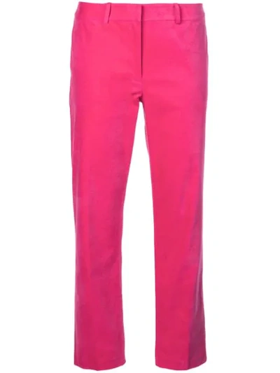 Robert Rodriguez Straight Cropped Trousers In Pink