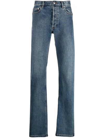 A.p.c. Mid-rise Straight-leg Jeans In Blue