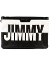 Jimmy Choo Derek Bicolour Clutch In 黑色