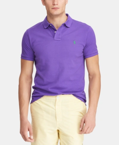 Polo Ralph Lauren Men's Classic-fit Cotton Mesh Polo Shirt In Cabana Purple