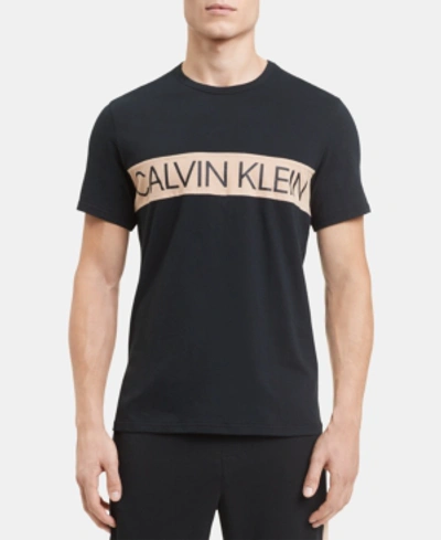 Calvin Klein Statement 1981 Men's Logo Cotton T-shirt In Black