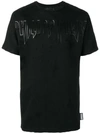 Philipp Plein Distressed Logo T-shirt In Black