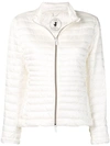 Save The Duck Zipped Padded Jacket In White