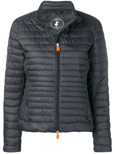 Save The Duck Short Padded Jacket In Black