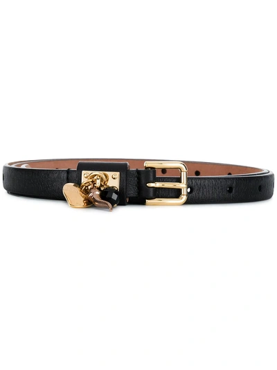 Dolce & Gabbana Charm Detail Belt - Black