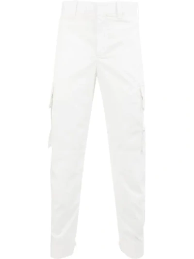 Neil Barrett Cargo Trousers In White
