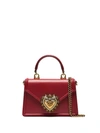 Dolce & Gabbana Small Devotion Bag In Red