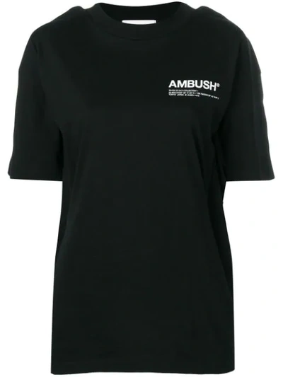 Ambush Fin Logo T-shirt In Black