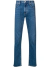 Calvin Klein Jeans Est.1978 Logo Embroidered Bootcut Jeans In Blue