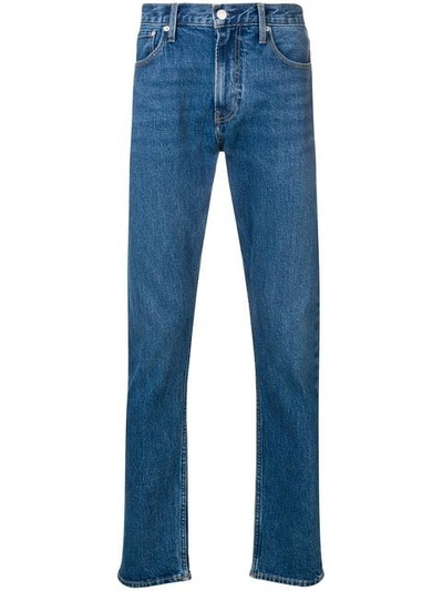 Calvin Klein Jeans Est.1978 Logo Embroidered Bootcut Jeans In Blue