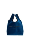 Dolce & Gabbana Market Tote Bag In Blue