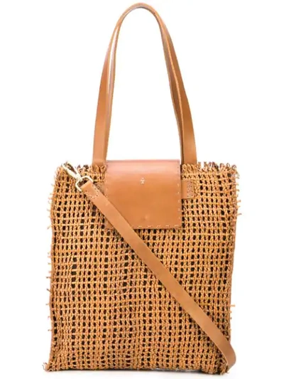 Henry Beguelin Mimosa Tote Bag In Brown