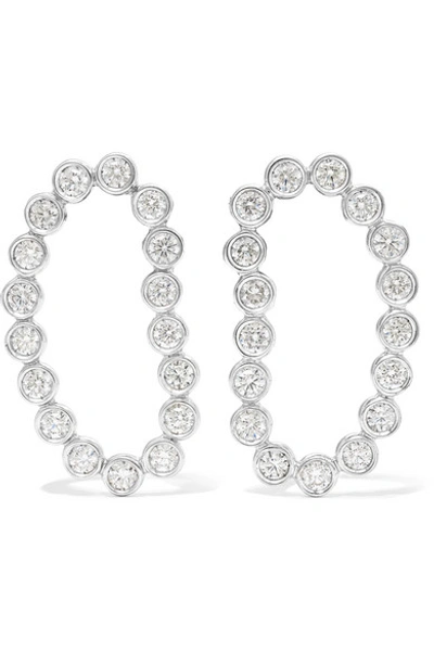 Ana Khouri Lourdes 18-karat White Gold Diamond Earrings