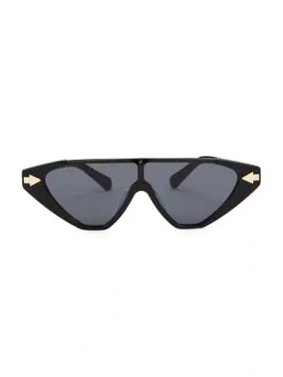 Karen Walker Hallelujah Shield Sunglasses In Black