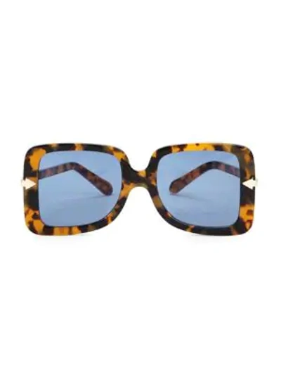 Karen Walker Eden 53mm Square Sunglasses In Tortoise
