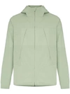 Descente Green Zipped Hooded Jacket