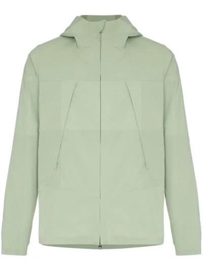Descente Green Zipped Hooded Jacket