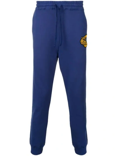 Vivienne Westwood Anglomania Contrast Logo Track Pants In Blue