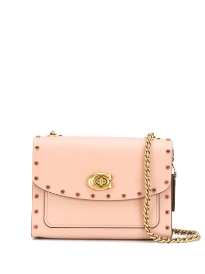 Coach Crystal Detailed Cross-body Bag In Neutrals