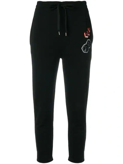Mcq By Alexander Mcqueen Branded Tracksuit Trousers In Black