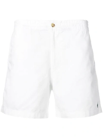 Polo Ralph Lauren Elasticated Waistband Shorts In 001 White