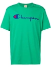 Champion Embroidered Logo T In Green