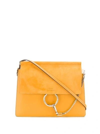 Chloé Faye Shoulder Bag In Yellow