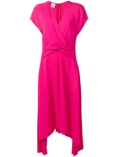 Pinko Knot Detail Dress In Pink