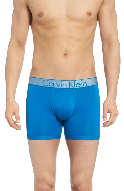 Calvin Klein Customized Stretch Boxer Briefs In Summer Blue