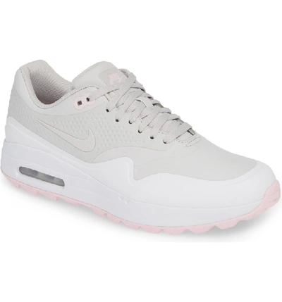 Nike Air Max 1 G Golf Shoe In Vast Grey/ White/ Pink Foam