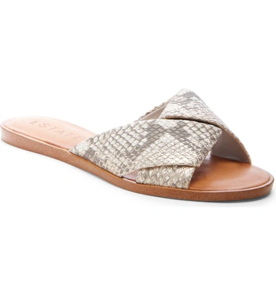 1.state Travor Slide Sandal In Roccia Beige Leather