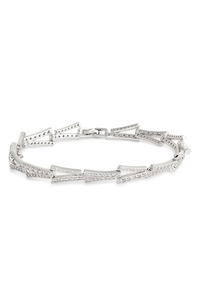 Nadri Ripple Line Bracelet In Silver