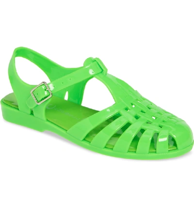 Jeffrey Campbell Gelly Sandal In Green Neon