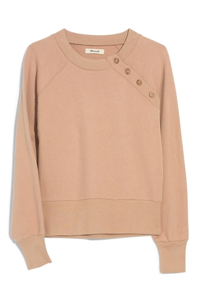 Madewell button deals detail sweatshirt