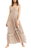 Free People Santa Maria Maxi Dress In Nuetral