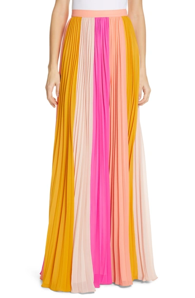 Amur Abby Color-block Maxi Skirt In Multi