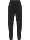 Descente Tapered Tailored Trousers In Black