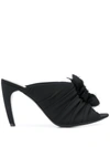 Proenza Schouler Ruched Curved-heel Sandals - Black