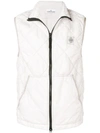 Stone Island Quilted Gilet In Neutrals