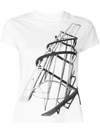 Rick Owens Drkshdw Graphic Print T-shirt In White
