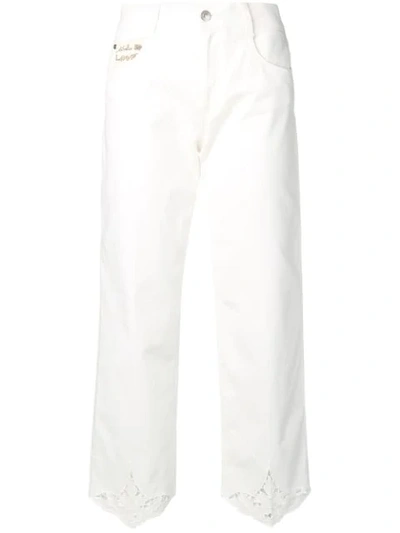 Stella Mccartney All Is Love Straight Jeans In White