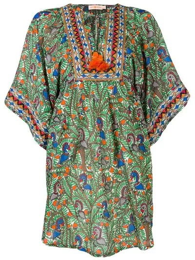 Tory Burch Printed Beach Tunic In 358 Something Wild Allover