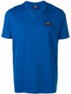Paul & Shark Blue Logo Cotton T-shirt In Bright Blue