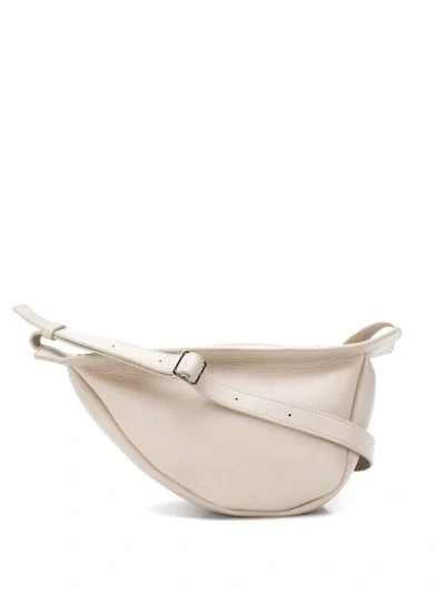 The Row Asymmetric Shoulder Bag In Neutrals