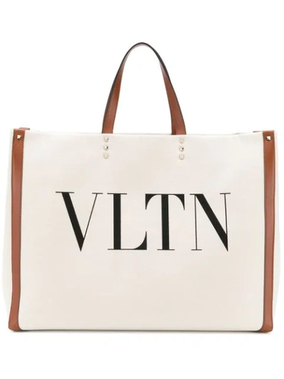 Valentino Garavani Valentino  Vltn Shopping Bag - 大地色 In Tan