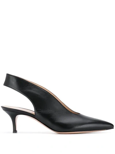 Gianvito Rossi Pointed Slingback Pumps In Black