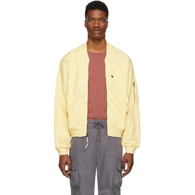 John Elliott Yellow Military Field Jacket In Mustard