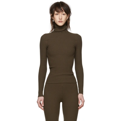 Giu Giu Brown Nonna Turtleneck In Mud
